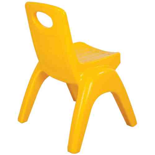 Scaunel cu spatar pentru copii Tonton Yellow