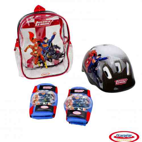 Set protectie in rucsac (Casca, genunchiere, cotiere) Dc Comics