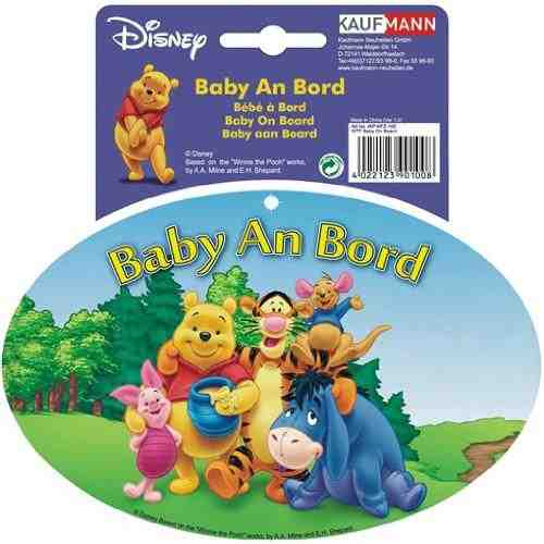 Sticker Bebe la Bord cu Winnie The Pooh
