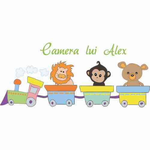 Sticker perete copii Camera baietel 80 x 36 cm
