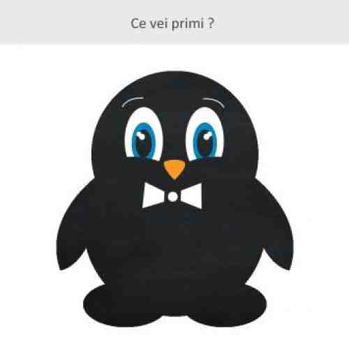 Sticker perete copii Tabla de scris Pinguin 84 x 90 cm