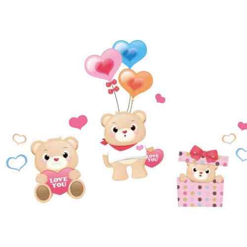 Sticker perete copii Teddy Bear 140 x 120 cm