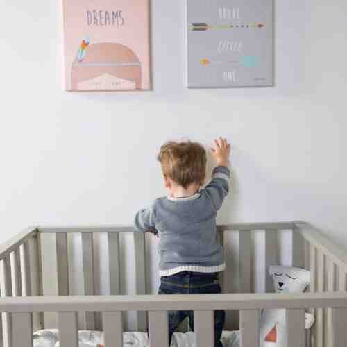 Tablou decoratiune copii My little princess whitepink 30x40cm