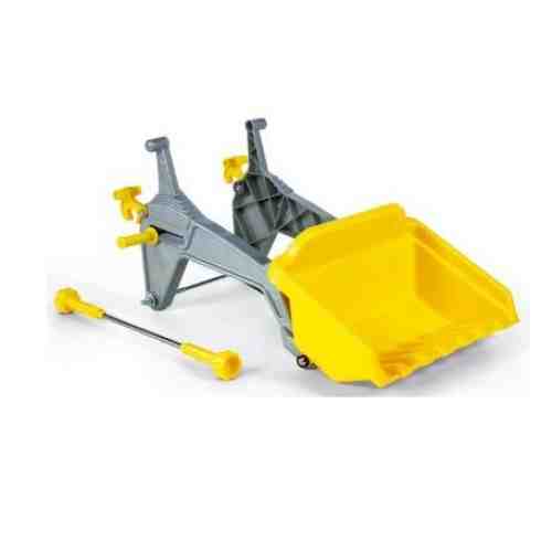 Tractor cu pedale si remorca Rolly Kid JCB galben