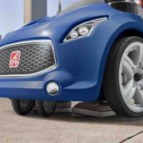 Vehicul albastru Turbo Coupe Foot-To-Floor