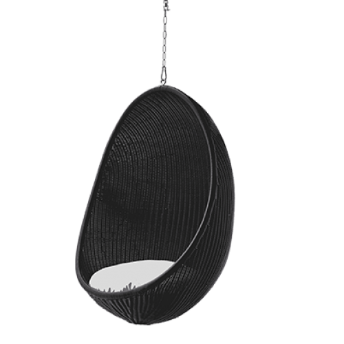 Balansoar Egg Chair Black
