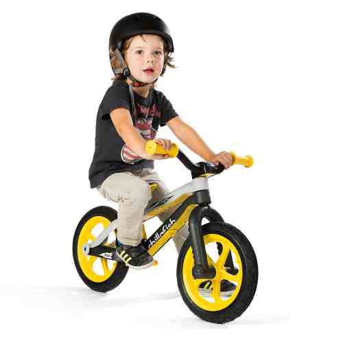 Bicicleta de echilibru galben BMXie-RS