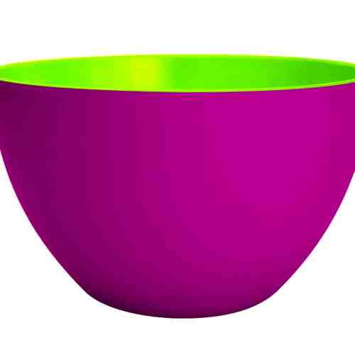 Bol salata Duobowl Magenta/Verde, Ø18 cm