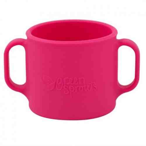 Cana de invatare Learning Cup Green Sprouts Pink