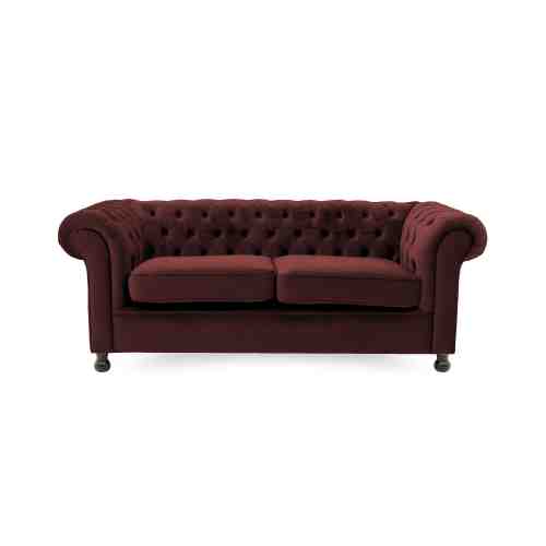 Canapea Fixa 3 locuri Chesterfield Burgundy Red