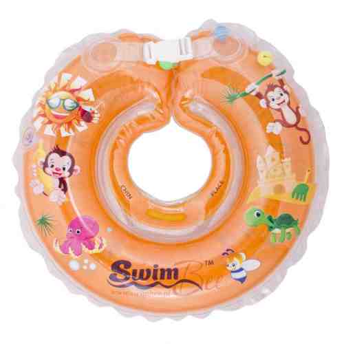 Colac de gat pentru bebelusi SwimBee Portocaliu