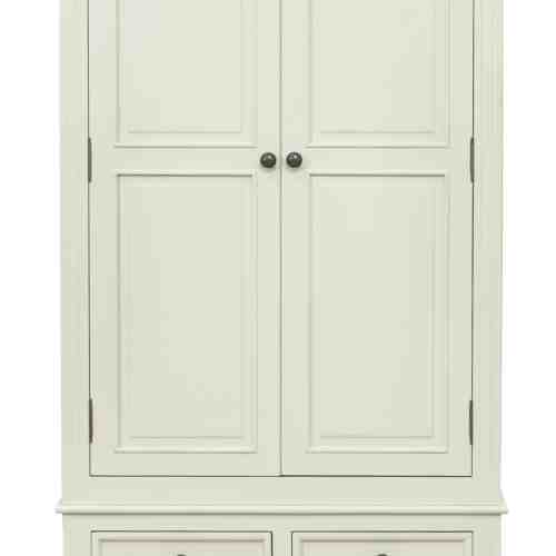 Dulap din MDF si lemn de pin Deauville Ivoir