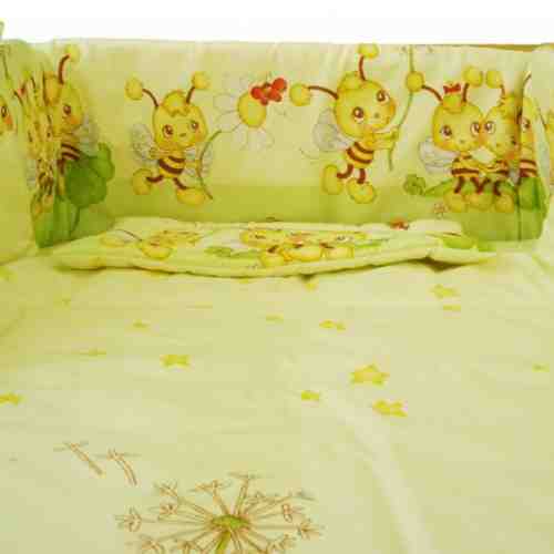 Lenjerie Albinuta Verde 4+1 Piese 140x70