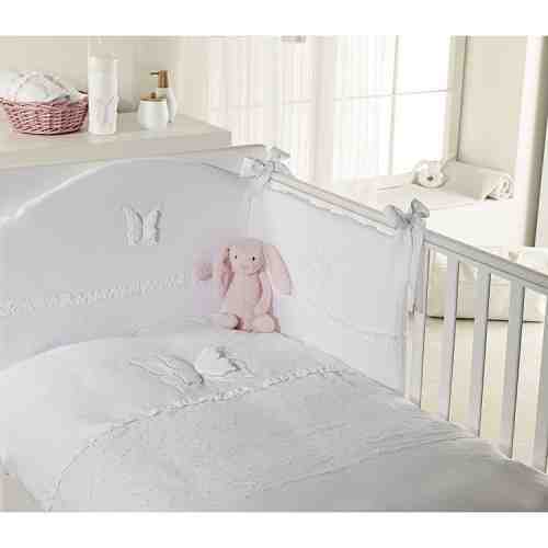 Lenjerie patut bebe Charme alba