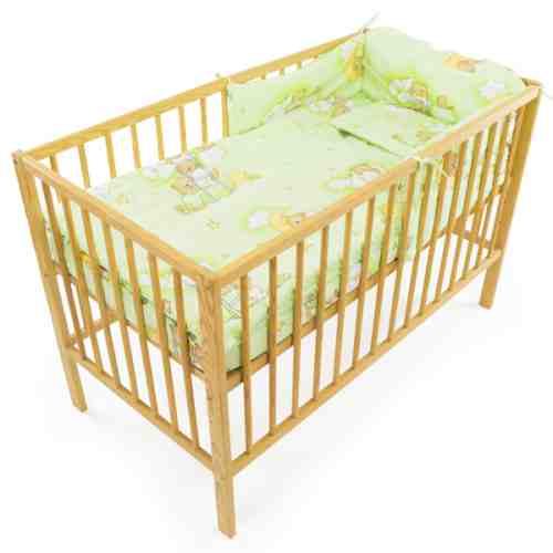 Lenjerie Teddy Scarita verde 4 Piese 120x60