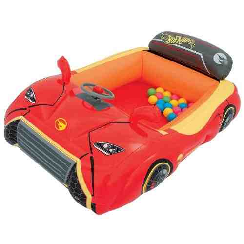 Masinuta de Curse Gonflabila Hot Wheels cu 25 de Bile