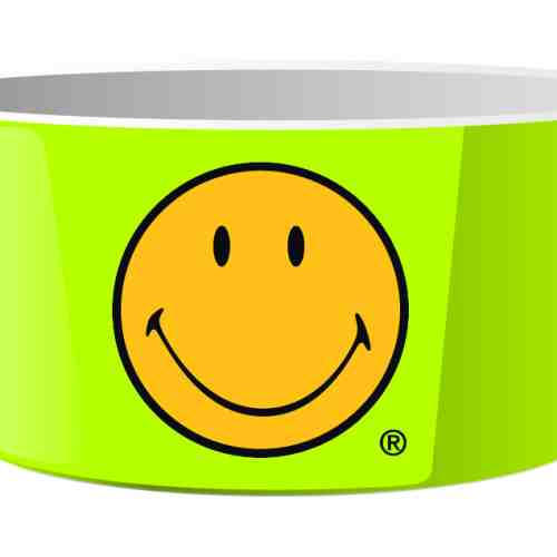 Mini Bol pentru cereale Cereal Smiley Verde, Ø15 cm