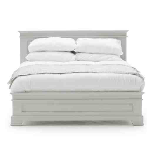 Pat din MDF si lemn de pin Deauville Grey
