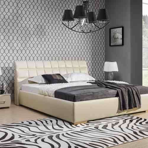 Pat tapitat Apollo H cu lada de depozitare