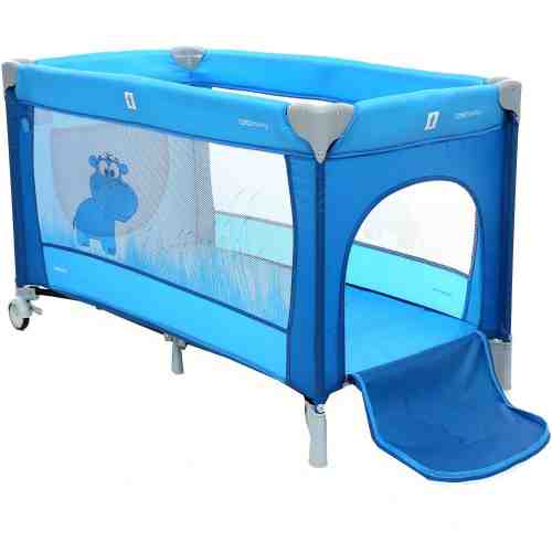 Patut pliabil cu doua nivele Samba Plus Coto Baby Albastru