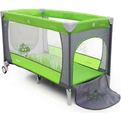 Patut Pliabil cu doua nivele Samba Plus Coto Baby Verde