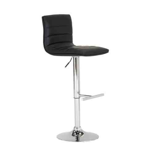 Scaun de bar tapitat cu piele ecologica Retro Black