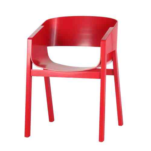 Scaun din lemn de stejar Merano Red