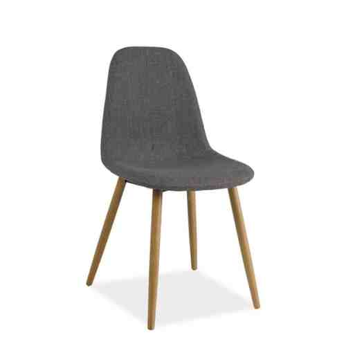 Scaun din lemn tapitat Rubi Grey