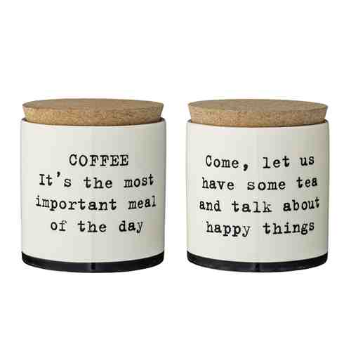 Set 2 cutii ceramice pentru cafea Josephine