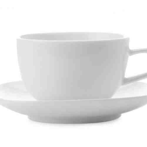 Set 4 cesti Espresso Portelan, White Basics Bisou, 100 ml