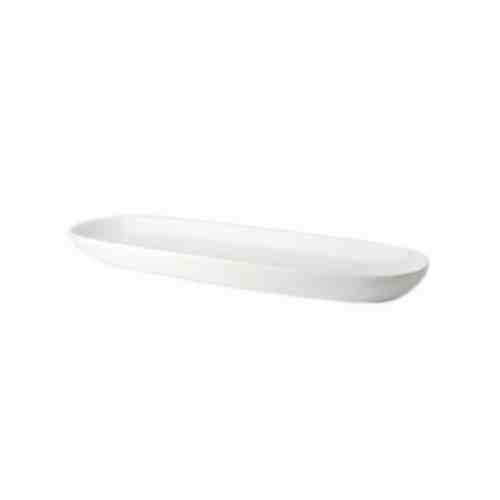 Set 4 Platouri pentru paine White Basics Garlic Bread Alb, Portelan, 35 cm