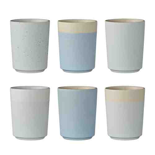 Set 6 Cesti Bleu, Ø7,5xH9,5 cm