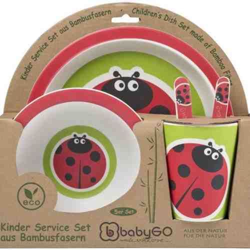Set alimentatie Bamboo Ladybug 5 piese