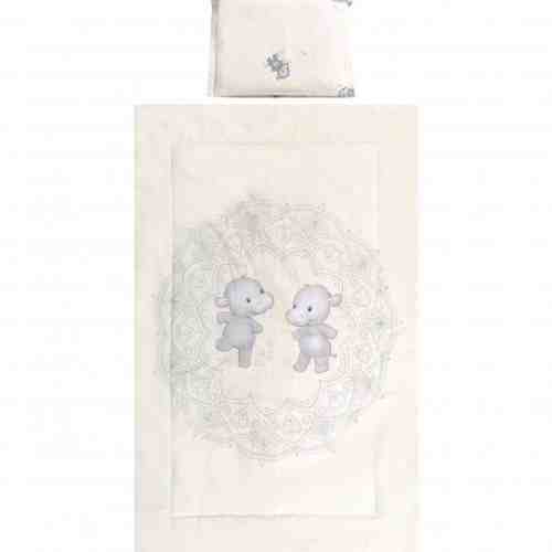 Set lenjerie pat bumbac ranforce 3 piese Happy Hippo