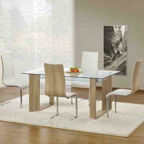Set Masa din sticla Herbert + 4 scaune K104