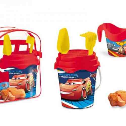 Set plaja Cars Mondo pentru copii cu ghiozdanel jucarii plaja si galetusa