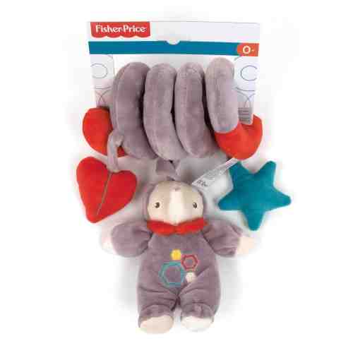 Spirala cu jucarii din plus zornaitoare pentru patut sau carucior, elefant