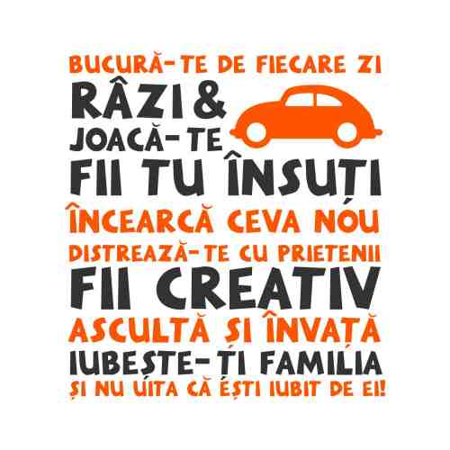 Sticker perete copii Citat pentru baieti 112 x 120 cm
