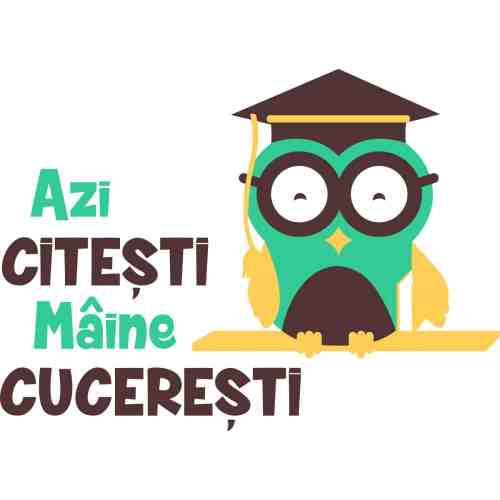 Sticker perete copii Citesti si cuceresti 96 x 133 cm