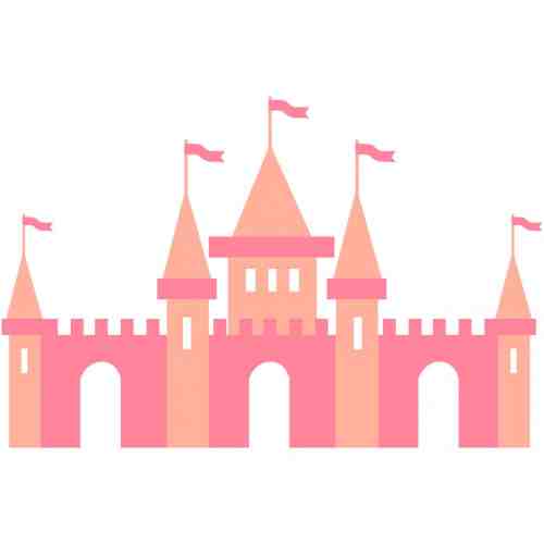 Sticker perete copii Princess Castle 230 x 120 cm