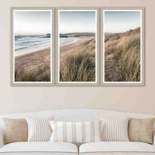 Tablou 3 piese Framed Art Calm Beach Triptych