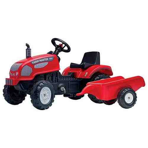 Tractor cu Pedale si Remorca Farm Master 720i Rosu