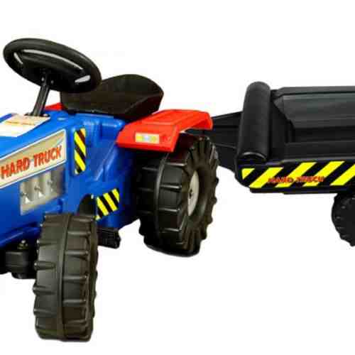 Tractor cu pedale si remorca Hard Truck blue