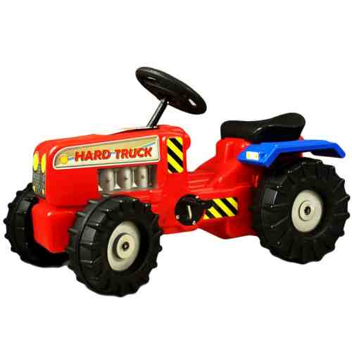 Tractor cu pedale si remorca Hard Truck red