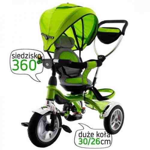 Tricicleta cu sezut reversibil Eurobaby T307 Verde