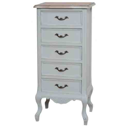 Cabinet cu 5 sertare din lemn de plop si MDF, Catania CAT015