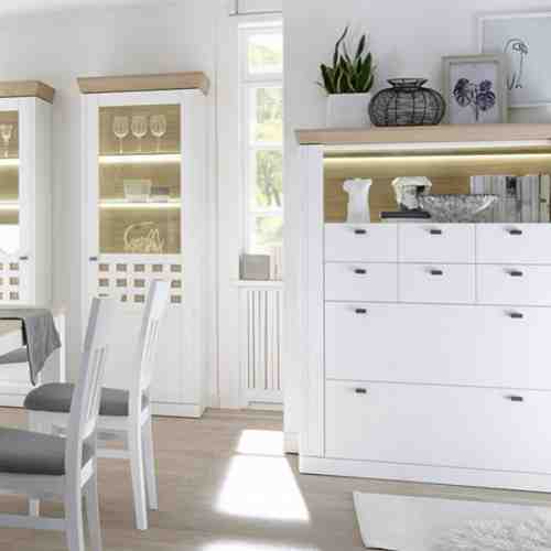 Cabinet din furnir si MDF Bolero Led
