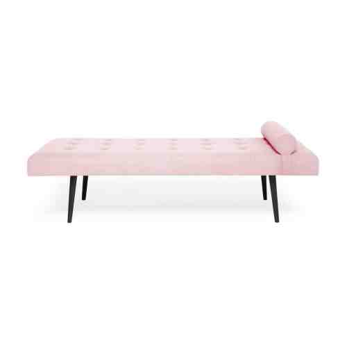 Canapea fixa Ella Daybed Powder Pink/Black