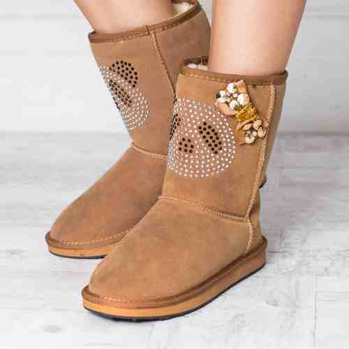 Cizme Panda camel imblanite