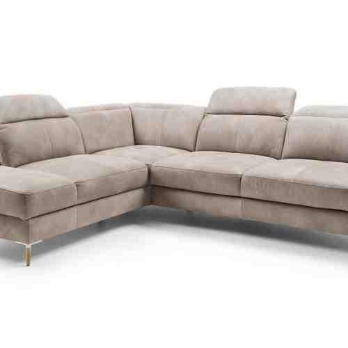 Coltar tapitat cu piele Fava Beige